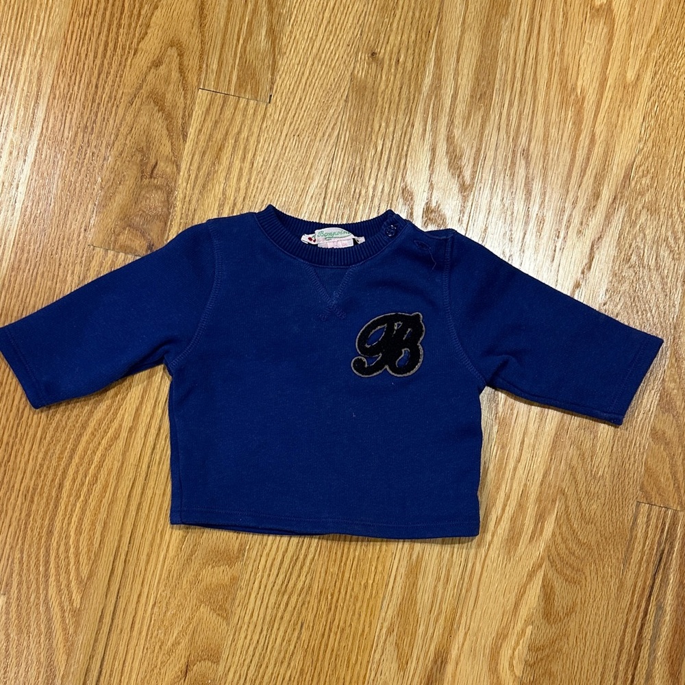 Bonpoint Navy Blue Kids Sweatshirt